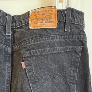 Levi's Relaxed Fit Jeans, vintage orange tab, 38x30 - Dark Gray. Unisex